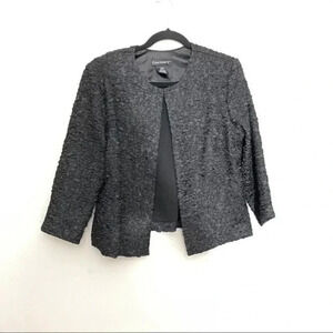 Cachet textured jacket blazer black Large